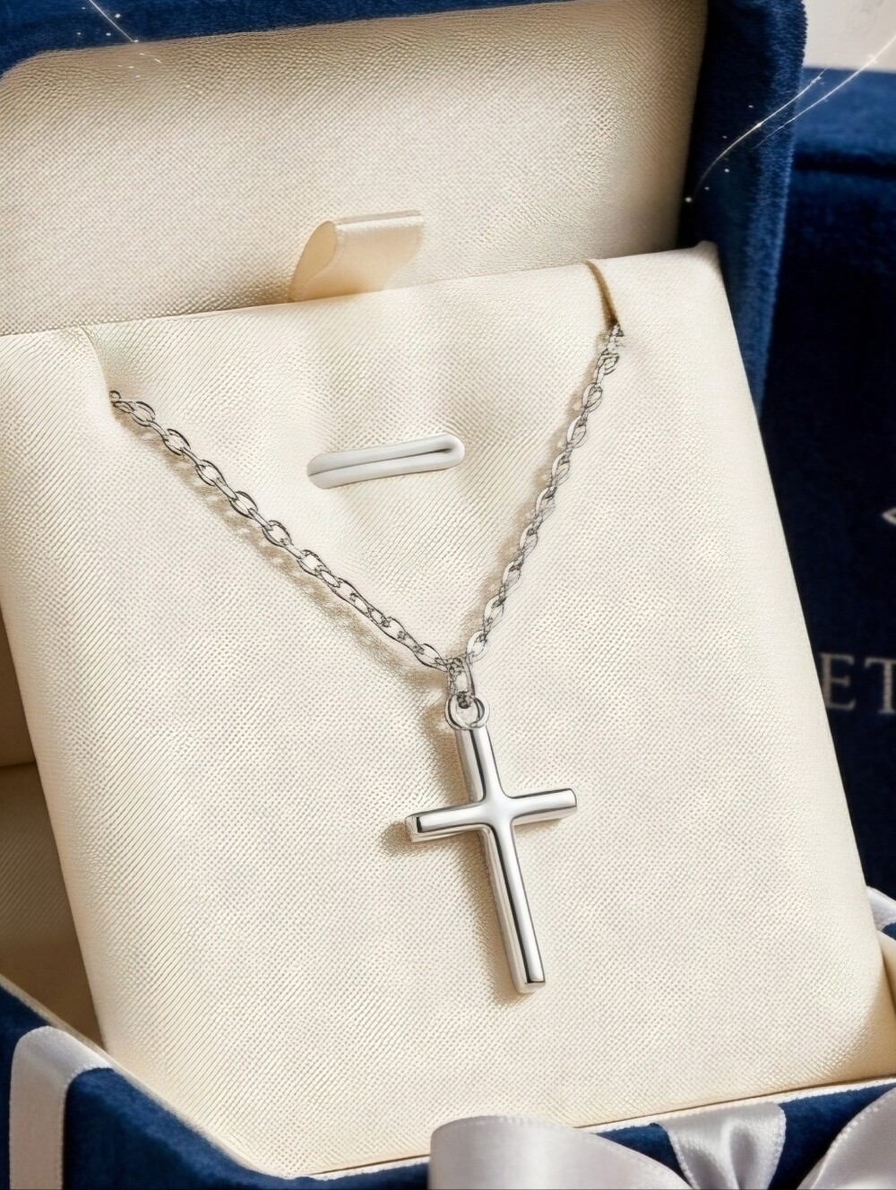 Minimalist Silver Cross Necklace